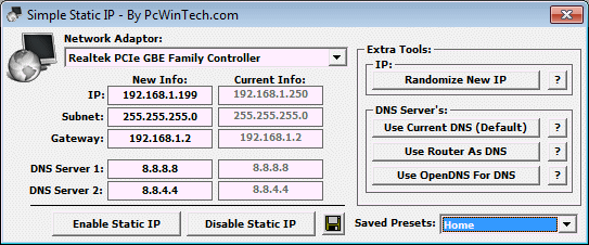 assign static ip windows 7