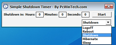 force shutdown timer windows 10